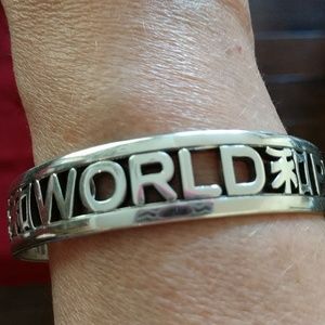 World Peace ☮️ bangle, by Brighton. Retired.